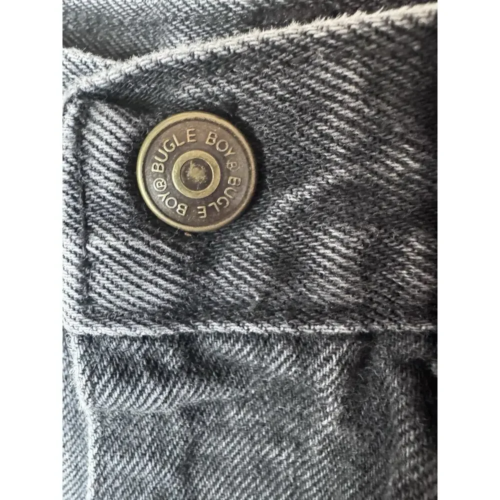 Bugle Boy Vintage Boys Jeans Black Sz 10 USA made Straight Leg